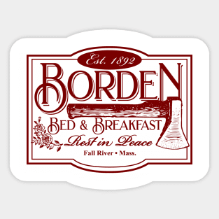 Borden Bed And Breakfast Sticker